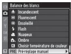 NIKON D3X - Sélectionnez PRE ([Pré-réglage manuel]). - 2