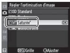 NIKON D3X - Modifications des optimisations d'image d'origine - 1