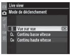 NIKON D3X - Réglez les options de [Live view] dans le menu Prise de vue. - 3
