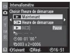 NIKON D3X - Choisissez une nouvelle heures de démarrage. - 2