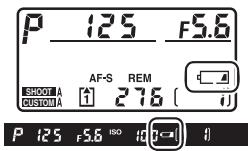 NIKON D3X - Vérifiez le niveau de charge de l'accumulateur. - 1