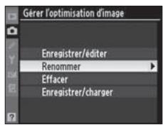 NIKON D3X - Sélectionnez [Renommer]. - 2