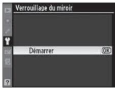 NIKON D3X - Sélectionnez [Verrouillage du miroir]. - 1