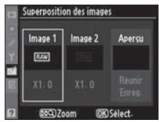 NIKON D3X - Sélectionnez [Superposition des images]. - 2
