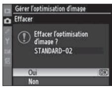 NIKON D3X - Suppression des optimisations d'image personnalisées de l'appareil photo - 6