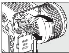 NIKON D3X - Ouvrez le volet du logement pour la pile de l'horloge. - 1
