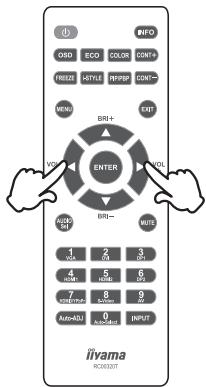 IIYAMA X4071UHSU-B1 - Ajustement du son/volume - 1