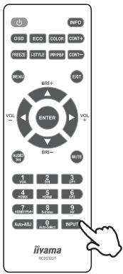 IIYAMA X4071UHSU-B1 - ■ Sélection du signal video d'Entrée - 2