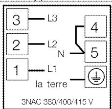 LEISURE Piano de cuisson - Raccordement du cable d'alimentation - 2