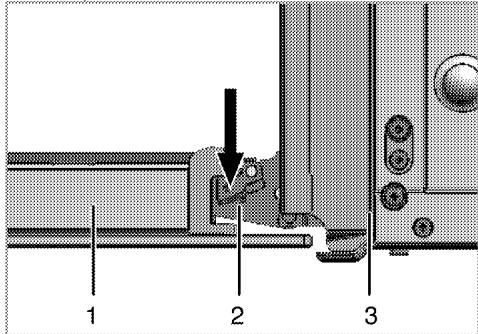 LEISURE Piano de cuisson - Retirer la porte du four. - 1