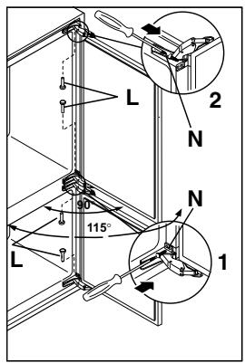 ELECTROLUX ERZ45800INOX - Alignment des portes (se nécessaire) - 2
