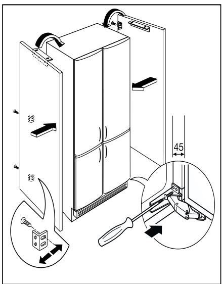 ELECTROLUX ERZ45800INOX - Alignment des portes (se nécessaire) - 1