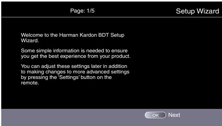 HARMAN KARDON BDT30 MKII - Assistant de configuration - 1
