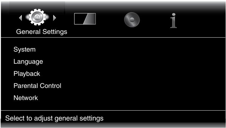 HARMAN KARDON BDT30 MKII - Menu Réglages - 1
