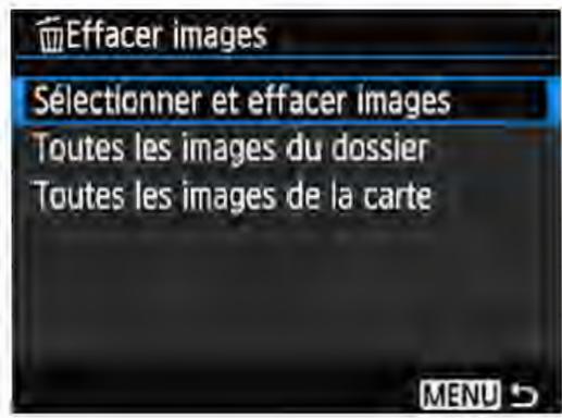 CANON EOS 4000D+18-55iiic - MENU Sélection [√] d'images à effacer par lot - 2