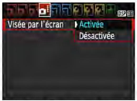 CANON EOS 4000D+18-55iiic - Activation de la prise de vue avec Visée par l'écran - 1