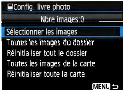 CANON EOS 4000D+18-55iiic - Sélectionnez [Config. livre photo]. - 1