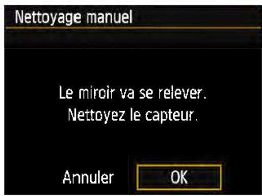 CANON EOS 4000D+18-55iiic - MENU Nettoyage manuel du capteur\* - 2