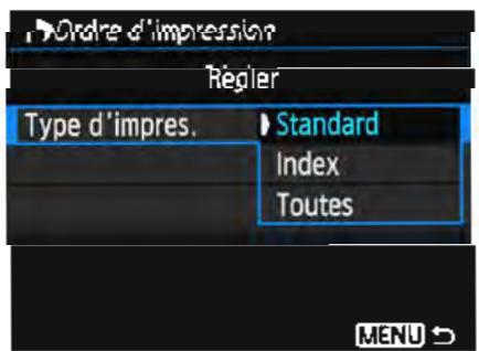 CANON EOS 4000D+18-55iiic - Réglez l'option souhaitée. - 1