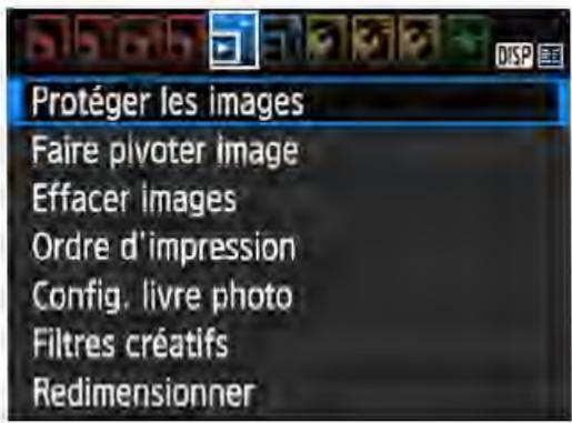 CANON EOS 4000D+18-55iiic - MENU Protection d'une seule image - 1