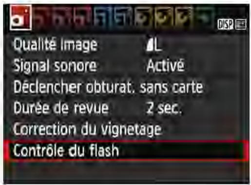 CANON EOS 4000D+18-55iiic - MENU Modification des couleurs de I'ecran des réglages de prise de vue - 3