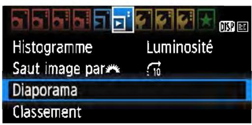 CANON EOS 4000D+18-55iiic - MENU Diaporama (lecture automatique) - 1