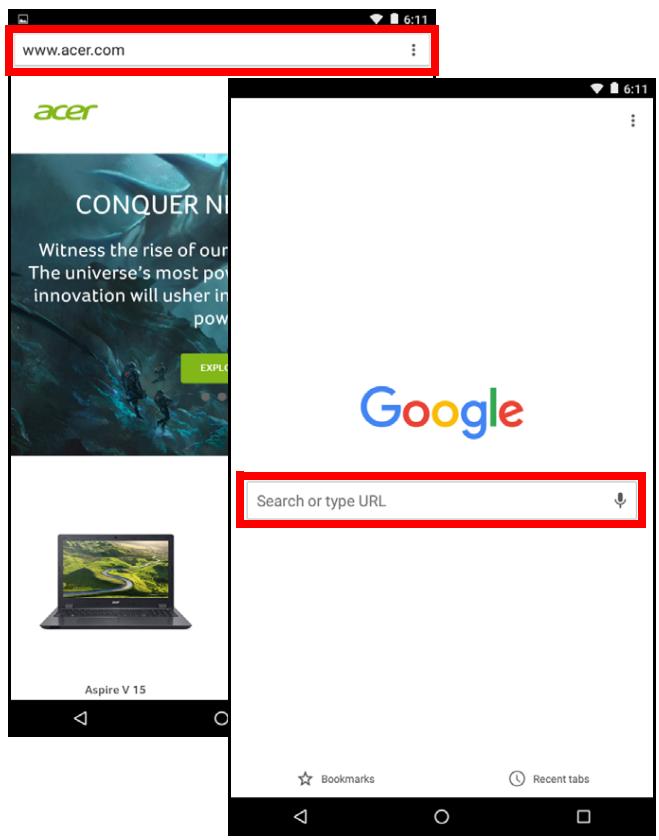 ACER B1-780-K8EF - Utiliser le navigateur - 1