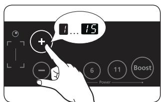 SAMSUNG CTN364N006 - Selectionnez la ZONE de cuisson et le réglage de la temperature. - 2