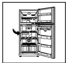 LG-GOLDSTAR GRP-2374KGDA - Positionnement du Contrôleur de température - 2
