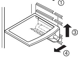 LG-GOLDSTAR GRP-2374KGDA - Pour enlever le porte-bouteilles : - 1