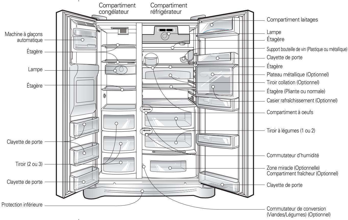 LG-GOLDSTAR GRP-2374KGDA - Identification des pieces - 1