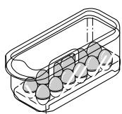 LG-GOLDSTAR GRP-2374KGDA - Casier à oeufs (sur certains modèles uniquement) - 2