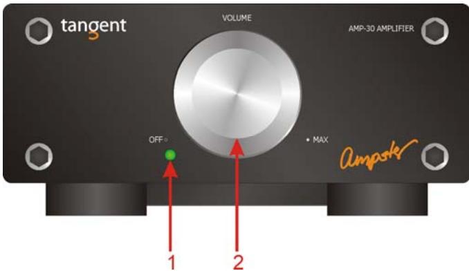 TANGENT AMPSTER AMP30 NOIR - Panneau avant - 1