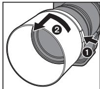 PANASONIC bah5S 70-2004 - Entfernen einer Gegenlichtblende - 1