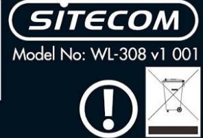 SITECOM RWIFI GAMING WL308 - Back label - 3