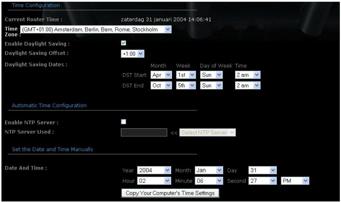 SITECOM RWIFI GAMING WL308 - Time Configuration - 1