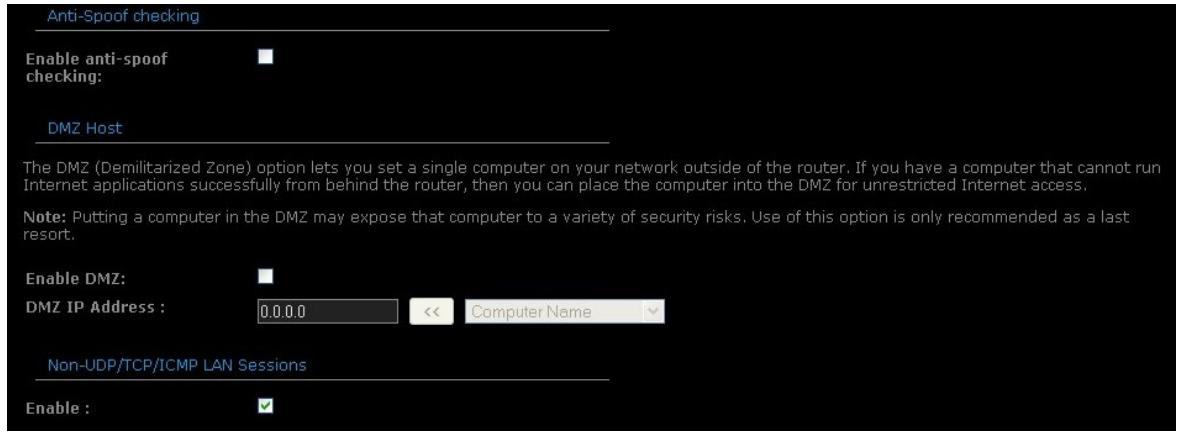 SITECOM RWIFI GAMING WL308 - Firewall Settings - 2
