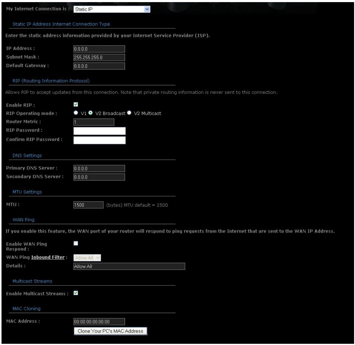 SITECOM RWIFI GAMING WL308 - Static IP Address Configuration - 1