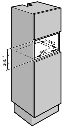 MIELE M6032SC - Cotes d'encastrement - 7