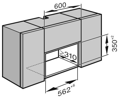 MIELE M6032SC - Cotes d'encastrement - 4