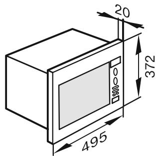 MIELE M6032SC - Cotes d'encastrement - 2