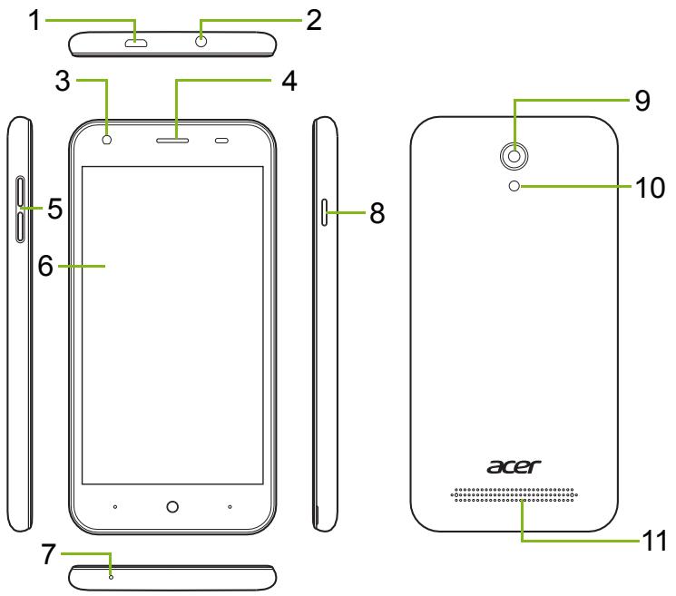 COPIC ACERLIQUID Z6 DARK GREY4260350 - Présentation de votre téléphone - 1