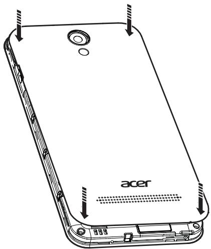 COPIC ACERLIQUID Z6 DARK GREY4260350 - Insérer les cartes SIM et la carte microSD - 4