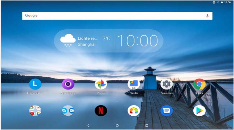 LENOVO TABLETEMULTIMEDIATABE10 - Écran d'accueil - 1