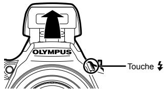 FUJIFILM SP-590UZ - Appuyez sur la touche pour faire sourir le flash intégré. - 1