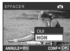FUJIFILM SP-590UZ - Effacer des photos pendant la lecture (effacement d'une seule photo) - 2