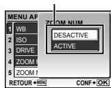 FUJIFILM SP-590UZ - Utiliser le menu - 15