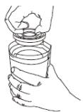 FAGOR BALAIFG2721 - V: Comment nettoyer le godet a poussiere - 3