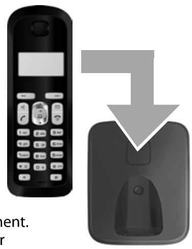 GIGASET AS320A - Poser sur base MENU - 1