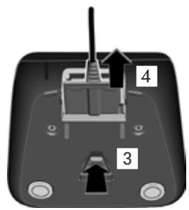 GIGASET AS320A - Raccordement du chargeur (s'il est fourni) - 2